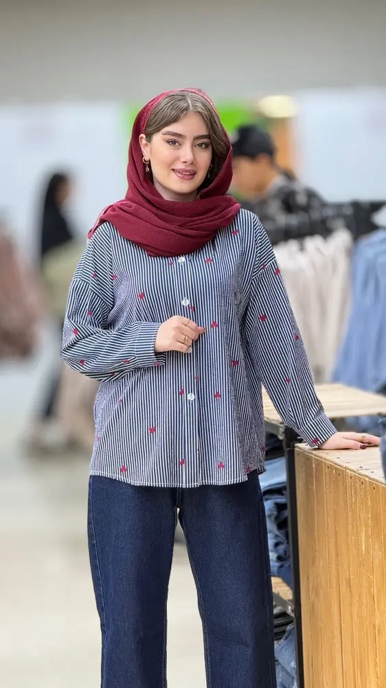 شومیز قلبی ینزی